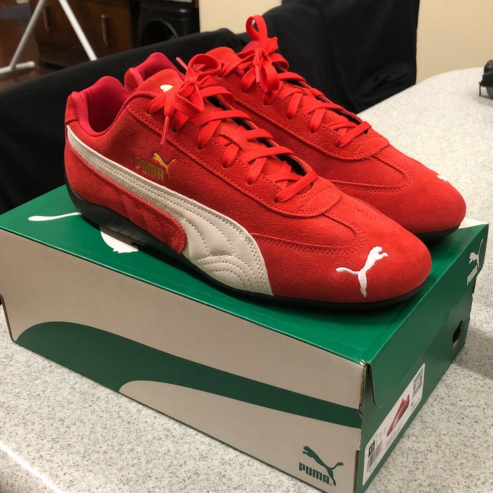 Puma Speedcat OG Adult Sneakers Red White Size 13 **New
